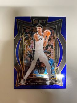 Victor Wembanyama 2024-25 Panini Select Blue NBA Card