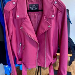 Levi’s Faux Leather Jacket- Pink