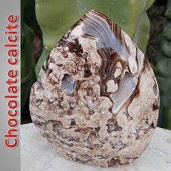Chocolate Calcite Flame From Pakistan #1