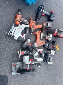 Mixed Lot of Cordless Power Tools