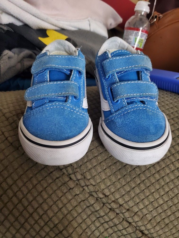 Blue Vans Size 6.5 Toddler