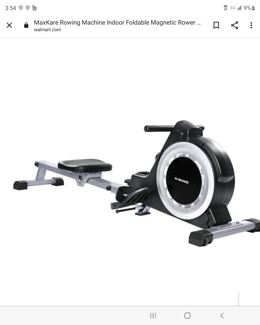 MaxKare Rowing Machine Indoor Foldable Magnetic Rower with 16 Level Adjustable for Sale in West Covina CA OfferUp