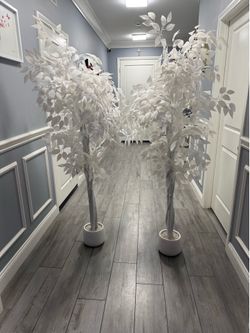 White Decorative Trees
