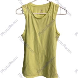 Athletic Works Women’s Fluorescent Yellow Tank Top, Size Xs