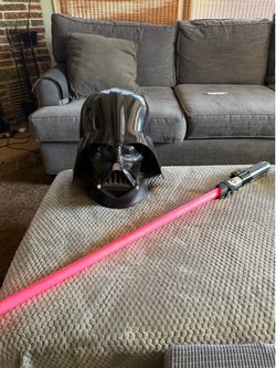 Darth Vader Mask and Lightsaber