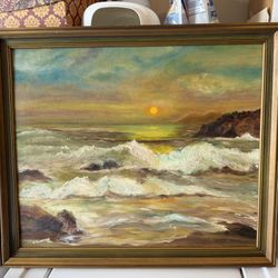 Seascape Nautical Original  Painting 1997