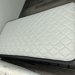 Twin Size Mattress With Black Frame