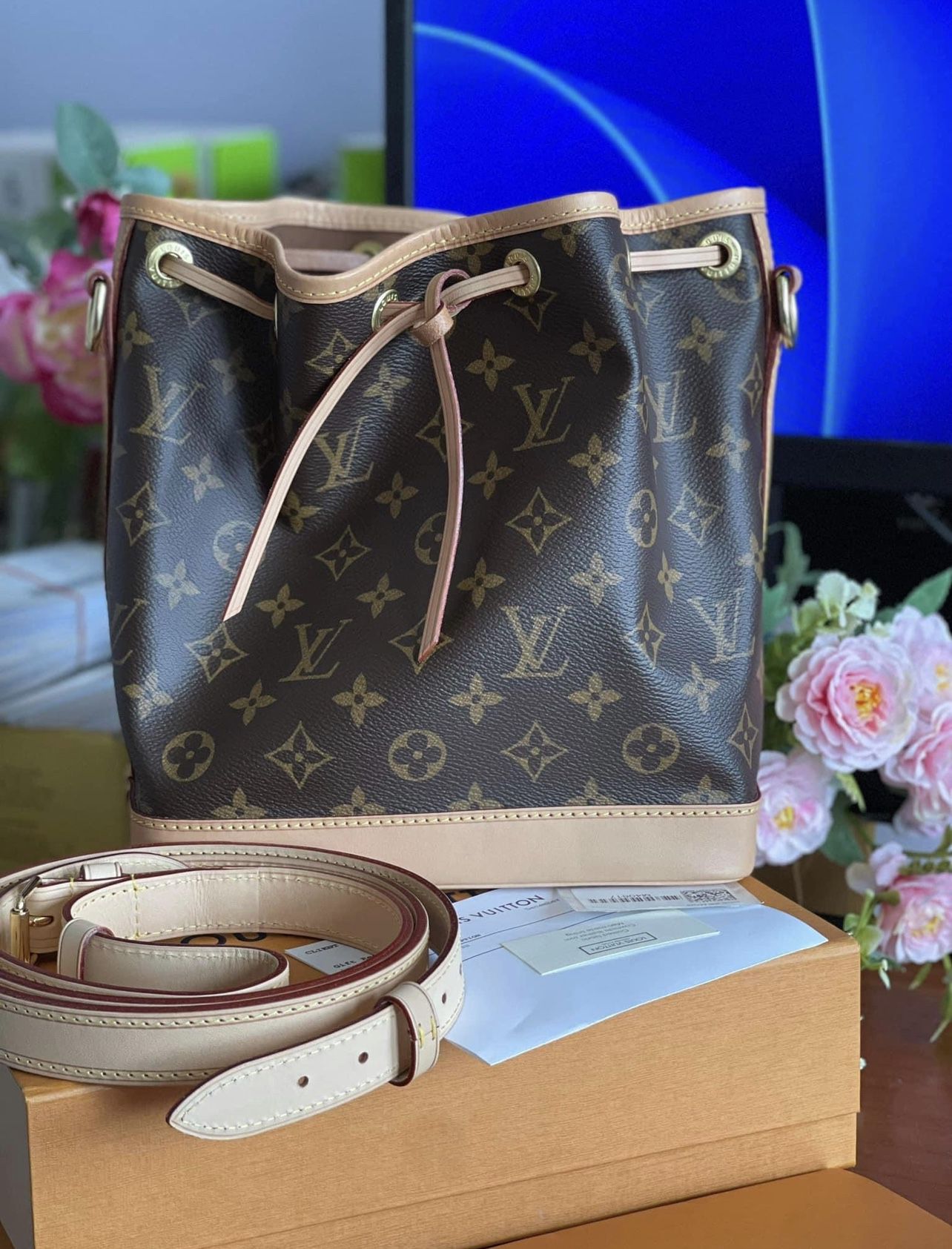 Authentic Louis Vuitton Noe Bb Monogram Like New Please Check More Pictures 