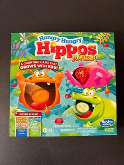 Hasbro: Hungry Hungry Hippos Junior F6645 Board Games New