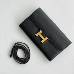H Ladies Shoulder Bags Black Wallets 
