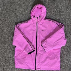 SIZE XL Supreme GORE-TEX Stripe Hooded Jacket 'Fluorescent Pink'