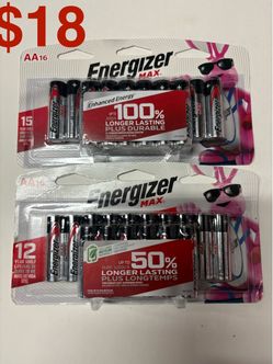 Energizer MAX AA Batteries 16-Pack x2