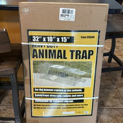 Heavy Duty Humane Live Animal Trap 32” x 10” x 15” – New in Box