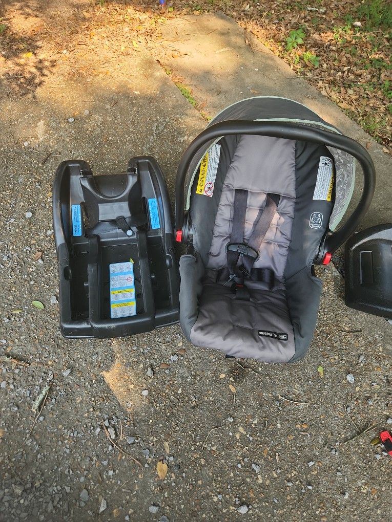 Graco Car Seat Set Teal And Grey 