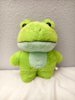 Cute green frog plush