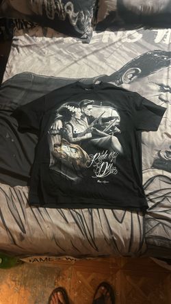 Frankenstein and Bride of Frankenstein Fresh cut Ride or Die shirt Xl