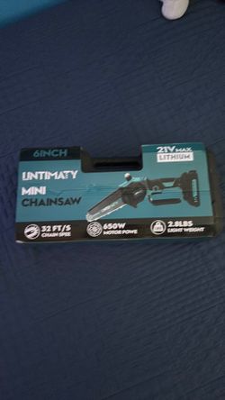 NEW 6” Mini Cordless Chainsaw 21V