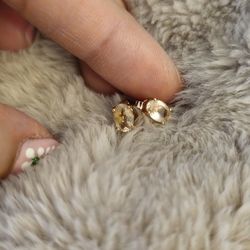 14K Rose Gold Morganite Earrings
