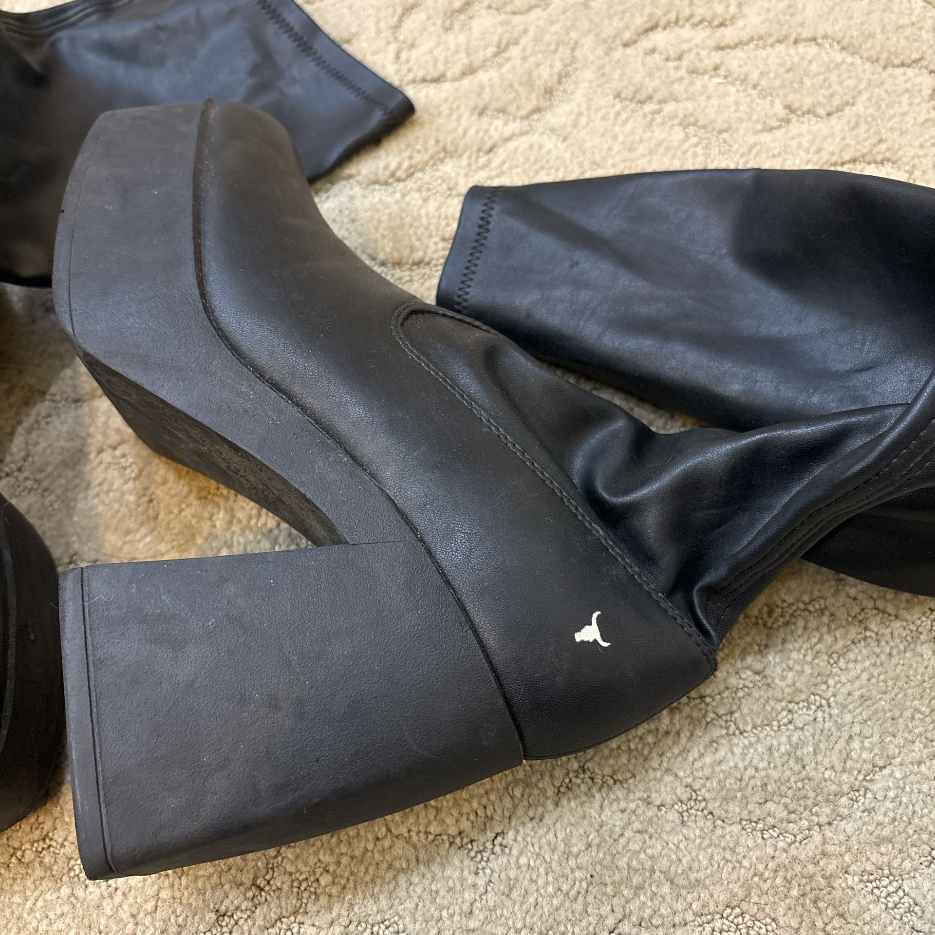 Windsorsmith Platform Black Boots