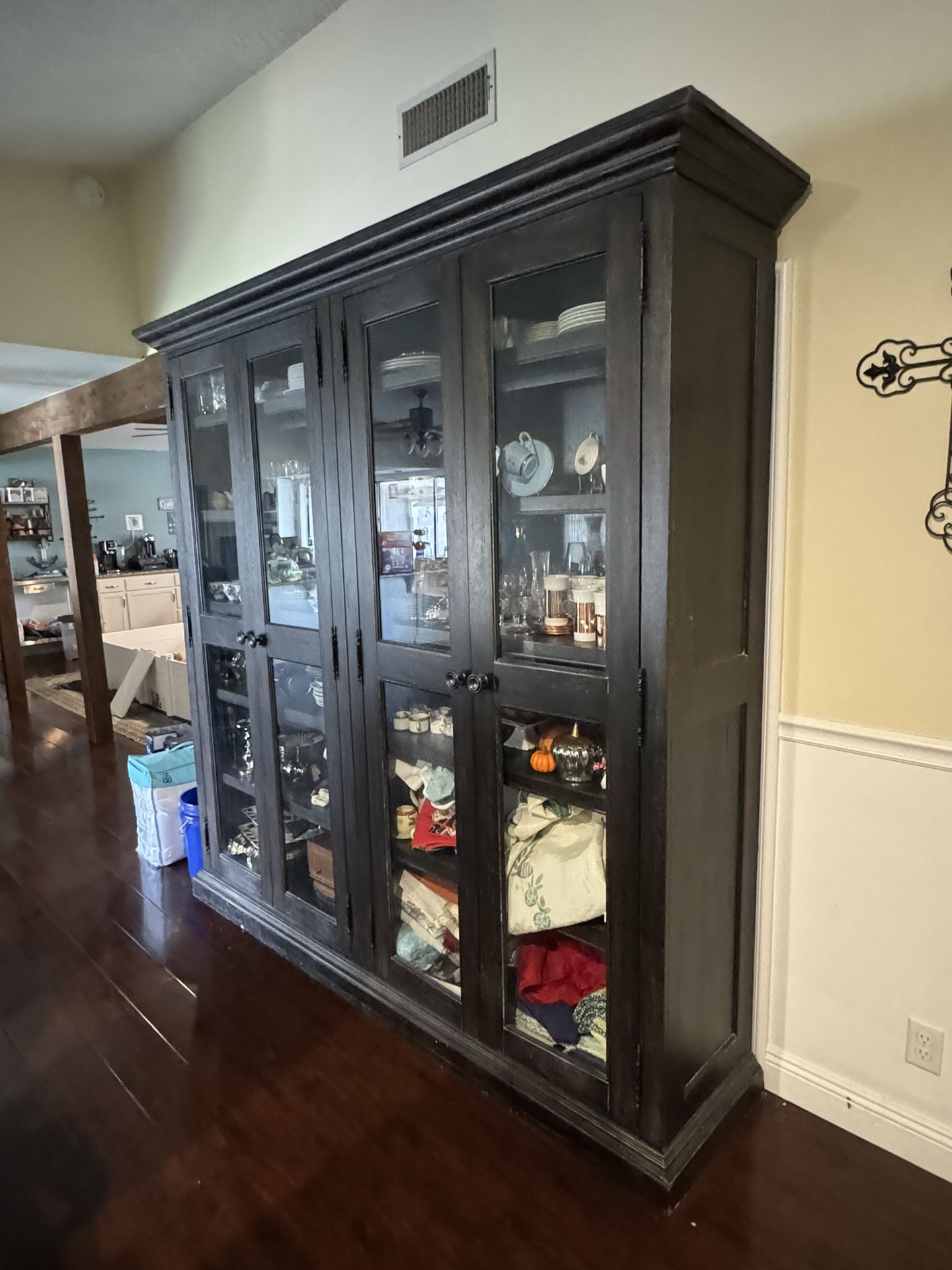 Custom Ethan Allen Curio cabinet  