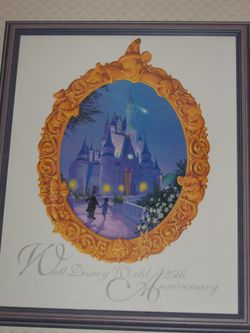Walt DISNEY WORLD 25th Anniversary Framed Print