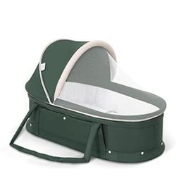 Travel Bassinet Portable Bassinet-Folding Baby Bassinet iin Bed Mini Travel Crib Infant Travel Bed with Mosquito Net and Canopy Lightweight Washable F