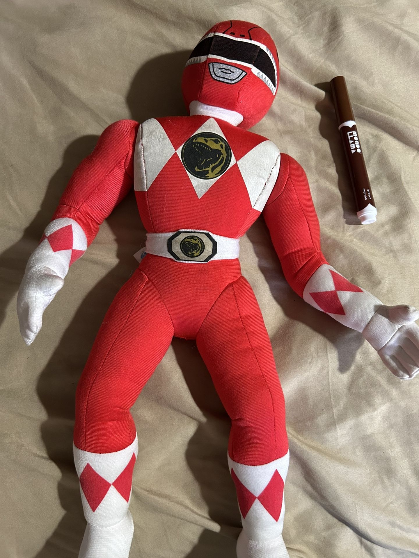Power Rangers Red Plush Doll1990’s