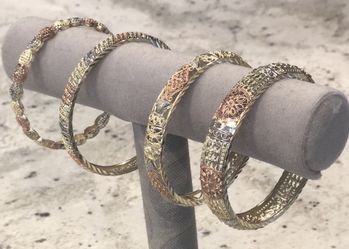 Beautiful bracelets and earrings