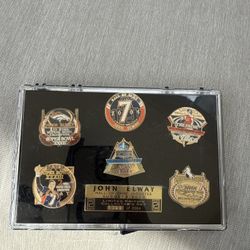 John Elway Hall of Fame Limited Edition Pin Set #1380/2004 – Complete