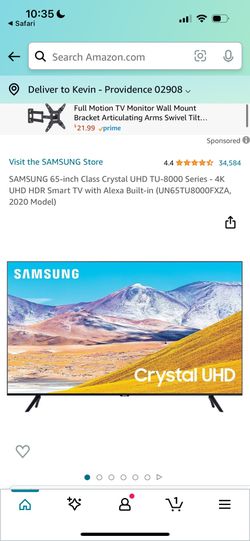 Smart TV Samsung 65 Crystal UHD 4K/ UN65-TU8000