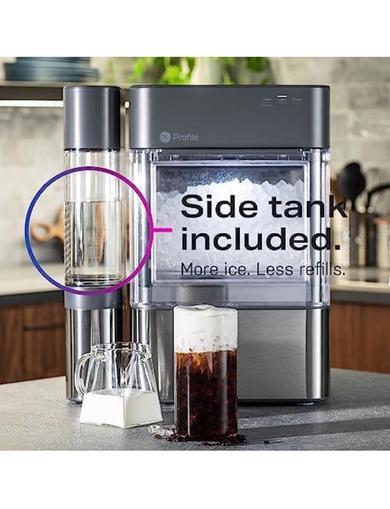 GE Profile Opal 2.0 XL with 1 Gallon Tank, Chewable Crunchable Countertop Nugget Ice Maker Brand New in the box