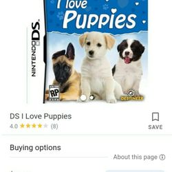 I Love Puppies - Nintendo Ds/3Ds