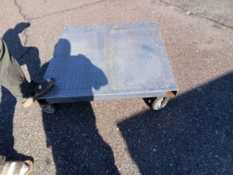 Heavy duty diamond plated dolly