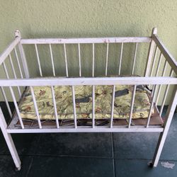Antique doll crib