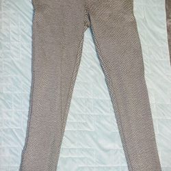 Ann Taylor Black And White Slacks Size Zero