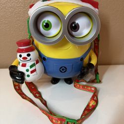 Universal Studios 2022 Minion Christmas Holiday Popcorn Bucket