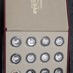 Fiftieth anniversary snow white coin silver.