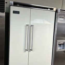 VIKING 48”WIDE GLOSS WHITE SIDE BY SIDE REFRIGERATOR BUILT IN 