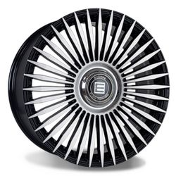 20x8.5 ENCORE Machined Face / Gloss Black / Floating Cap