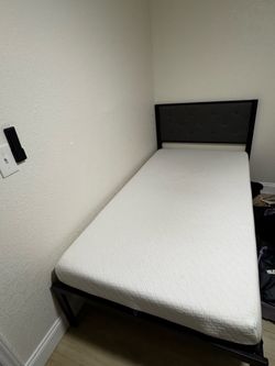 Twin Bed Frame + Mattress