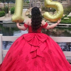 Red Quinceanera Dress