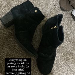 tory burch black booties