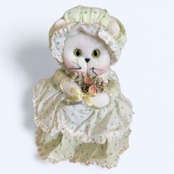 Vintage Applause Cloth Cat Doll Cats Plush 8"