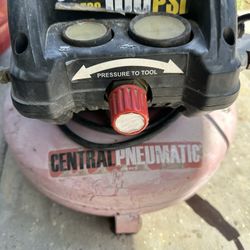 Central Pneumatic 3 Gal 100 Maximum Psi Air Compressor Untested