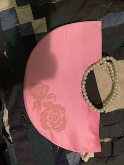 Pink rose handbag