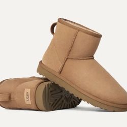 Brand New 100% Authentic UGG Classic Mini II Chestnut 1016222 Women's Boots Size 6