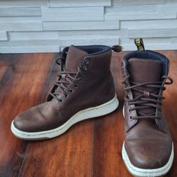 Dr. Martens Rigal Brown Leather Boots Size 6