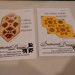 Table Runner Patterns--Set of 2