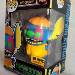 Funko Pop Disney Black Light Pumpkin Stitch Exclusive 