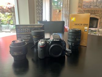 Nikon D5200 Camera, lenses and accessories